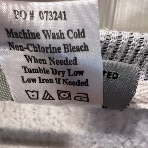 Artisan Gray Sweater with Blue Text - Picture 6 of 7